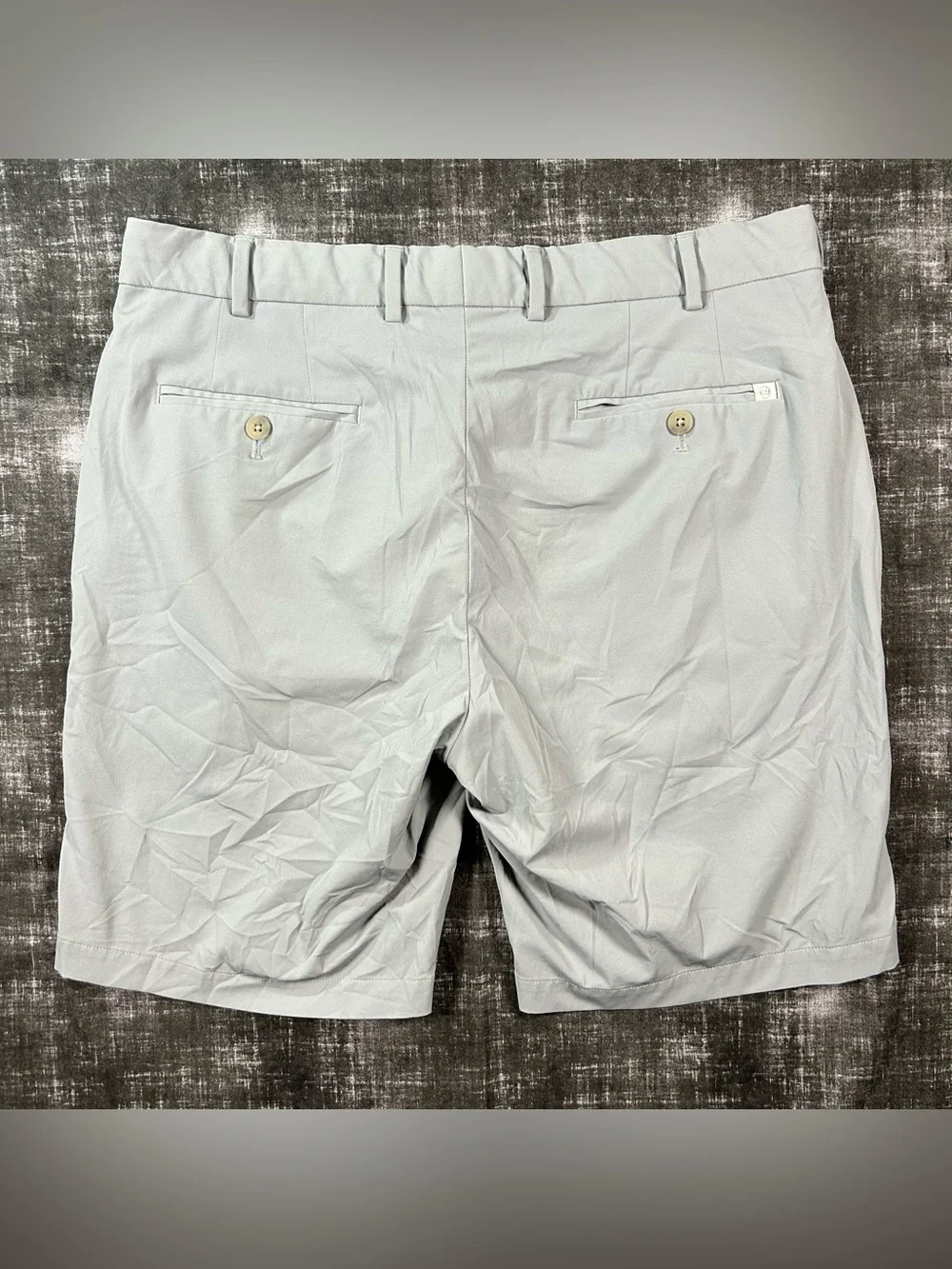 Peter Millar Crown Crafted Surge Golf Shorts Mens 34x9 Gray Athletic Performance